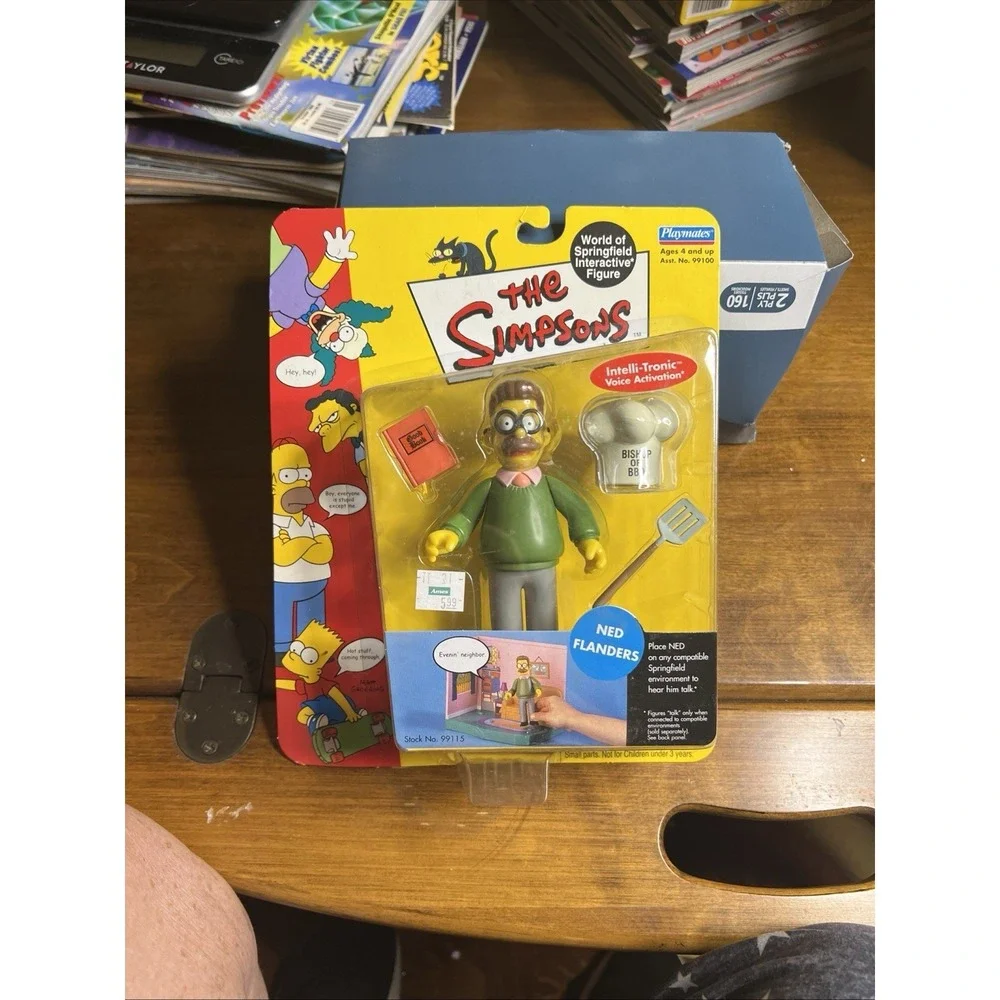 The Simpsons Ned Flanders Action Figure Voice Activated Playmates 2000‎